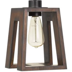 7" X 7" X 17" Biel Wood Pendant Medium Oak - Cal Lighting -Adesso Shop GUEST 01401026 2a09 4792 824c d495b1385750