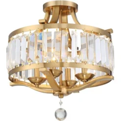 Vienna Full Spectrum Prava Modern Ceiling Light Semi Flush Mount Fixture 16 1/2" Wide Warm Brass 4-Light Crystal Drum For Bedroom Kitchen Living Room 10 Vienna Full Spectrum Prava Modern Ceiling Light Semi Flush Mount Fixture 16 1/2" Wide Warm Brass 4-Light Crystal Drum For Bedroom Kitchen Living Room -Adesso Shop GUEST 017d8b11 8b7d 471f ac65 399a602dc305