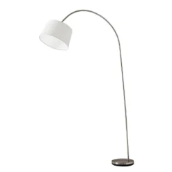 Goliath Arc Lamp Brushed Steel - Adesso -Adesso Shop GUEST 01a01500 55c0 4031 b3f6 0faecb5a9f9b