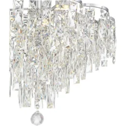 Vienna Full Spectrum Villette Chrome Chandelier 27 1/2" Wide Modern Cascade Crystal 6-Light LED Fixture For Dining Room Foyer Kitchen Island Entryway -Adesso Shop GUEST 01b95370 363d 4415 ad88 3f66ab9b1e29
