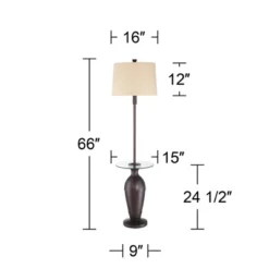 Regency Hill Fallon Rustic Industrial Floor Lamp With Tray Table 66" Tall Bronze Hammered USB And Outlet Oatmeal Shade For Living Room Bedroom Office 15 Regency Hill Fallon Rustic Industrial Floor Lamp With Tray Table 66" Tall Bronze Hammered USB And Outlet Oatmeal Shade For Living Room Bedroom Office -Adesso Shop GUEST 01e6dfce ab70 47e8 a232 59eedf84a6a9