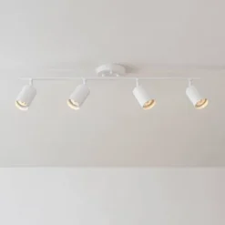 Pratt 4-Light Matte White Track Lighting - Globe Electric -Adesso Shop GUEST 02409b45 3a33 432a 831c b54ddea7a15e