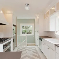 1 Light Harrow Semi Flush Mount Ceiling With Clear Glass Shade Chrome - Globe Electric