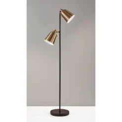 57.5" Malcolm Floor Lamp Black - Adesso