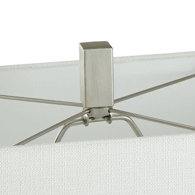 Vertical Lined Moulded Table Lamp With Steel Base Blue - StyleCraft 4 Vertical Lined Moulded Table Lamp With Steel Base Blue - StyleCraft - Image 4