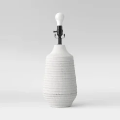 Large Textured Ceramic Lamp Base White - Threshold™ -Adesso Shop GUEST 05ac9567 5c6a 439e a9a1 0b2a15ad6130