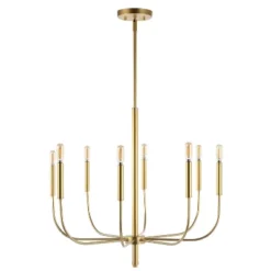 27.25" 8-Light Amoros Modern Mid-Century Iron LED Chandelier Gold Painting - JONATHAN Y 14 27.25" 8-Light Amoros Modern Mid-Century Iron LED Chandelier Gold Painting - JONATHAN Y -Adesso Shop GUEST 06c25fef cb2d 4899 b767 2c9b730620e5