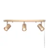 Dale 3-Light Matte Brass Plug-In Track Lighting - Globe Electric
