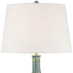 360 Lighting Mid Century Modern Table Lamps 26" High Set Of 2 Ceramic Teal Glaze Handcrafted White Empire Shade For Living Room (Colors May Vary) 9 360 Lighting Mid Century Modern Table Lamps 26" High Set Of 2 Ceramic Teal Glaze Handcrafted White Empire Shade For Living Room (Colors May Vary) -Adesso Shop GUEST 07e6cd7b f73c 49d4 9be1 669df2303246