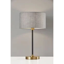 24" Bergen Collection Table Lamp Black - Adesso