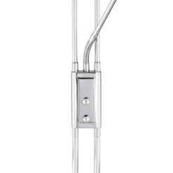 360 Lighting Perseus Modern Torchiere Floor Lamp With Reading Light 71 3/4" Tall Chrome Silver Metal LED Adjustable For Living Room Bedroom House Home -Adesso Shop GUEST 0898832d 7f5f 4bce b429 3b3c24504cae
