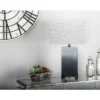 Polystone Table Lamp With Square Shade Gray - Olivia & May