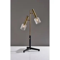 Melvin LED Table Lamp Antique Brass (Includes LED Light Bulb) Black - Adesso -Adesso Shop GUEST 08de89c4 54e0 4709 aa4c 90658270a848