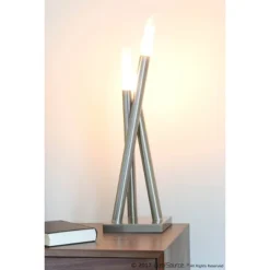 26" Icicle Desk Lamp Brushed Nickel - LumiSource -Adesso Shop GUEST 09fdad8c 5f0d 4bc3 89f0 36a500b69f5c