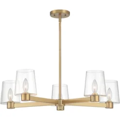 Possini Euro Design Satiny Gold Pendant Chandelier 27 1/4" Wide Modern Clear Glass Shades 5-Light Fixture For Dining Room House 9 Possini Euro Design Satiny Gold Pendant Chandelier 27 1/4" Wide Modern Clear Glass Shades 5-Light Fixture For Dining Room House -Adesso Shop GUEST 0a12ef60 a05f 4b14 b26d c11226a334c4