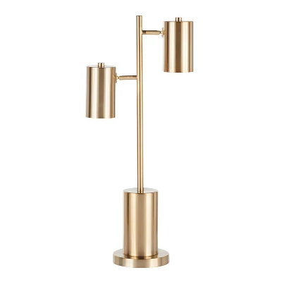 Cannes Contemporary/Glam Table Lamp With Metal Shade White (Includes LED Light Bulb) - LumiSource 5 Cannes Contemporary/Glam Table Lamp With Metal Shade White (Includes LED Light Bulb) - LumiSource - Image 5