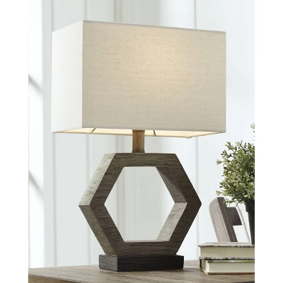 Marilu Table Lamp Gray/Brown - Signature Design By Ashley 1 Marilu Table Lamp Gray/Brown - Signature Design By Ashley