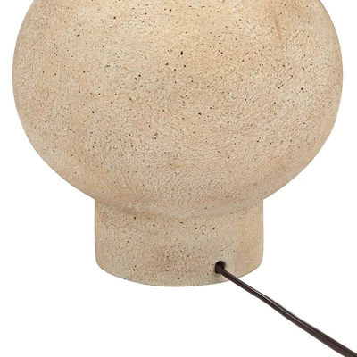 360 Lighting Sandstone Gourd 27" Tall Farmhouse Rustic Modern Coastal Table Lamp Brown Single Beige Shade Living Room Bedroom Bedside Nightstand House 6 360 Lighting Sandstone Gourd 27" Tall Farmhouse Rustic Modern Coastal Table Lamp Brown Single Beige Shade Living Room Bedroom Bedside Nightstand House - Image 6