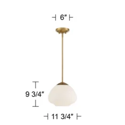 Possini Euro Design Orilla Brass Mini Pendant Light 11 3/4" Wide Mid Century Modern White Opal Glass Shade For Dining Room House Foyer Kitchen Island 11 Possini Euro Design Orilla Brass Mini Pendant Light 11 3/4" Wide Mid Century Modern White Opal Glass Shade For Dining Room House Foyer Kitchen Island -Adesso Shop GUEST 0b036018 f0cd 4ca0 80d3 03090efdf1b6