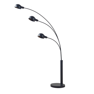 67" Archer 3-Light Adjustable Arc Floor Lamp Black - 510 Design 4 67" Archer 3-Light Adjustable Arc Floor Lamp Black - 510 Design - Image 4
