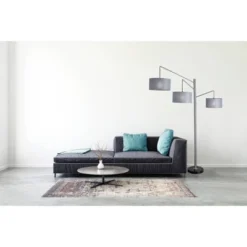 91" Wellington Arc Lamp Silver - Adesso 5 91" Wellington Arc Lamp Silver - Adesso -Adesso Shop GUEST 0e464440 f331 4def a4fc ee94c32319fe