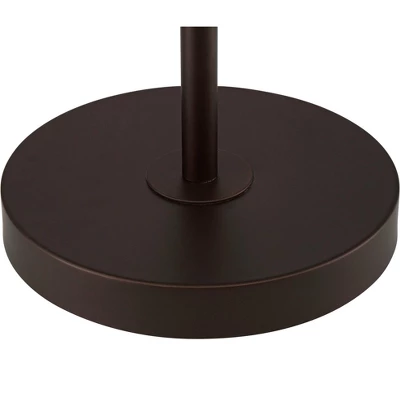 360 Lighting Caper Modern Floor Lamps With Tray Table 60 1/2" Tall Set Of 2 Bronze USB And Outlet Off White Fabric Drum Shade For Living Room Bedroom 7 360 Lighting Caper Modern Floor Lamps With Tray Table 60 1/2" Tall Set Of 2 Bronze USB And Outlet Off White Fabric Drum Shade For Living Room Bedroom - Image 7