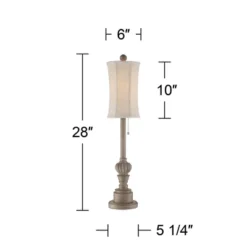Regency Hill Traditional Buffet Table Lamps 28" Tall Set Of 2 Natural Candlestick Cream Bell Shade For Dining Room -Adesso Shop GUEST 105f8829 e86a 440c 9208 bd3602dc2b98