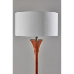 Rebecca Floor Lamp Walnut Rubberwood With Antique Brass Accent - Adesso -Adesso Shop GUEST 1069e486 e75c 40e7 b1ba 7501e5a6cb48