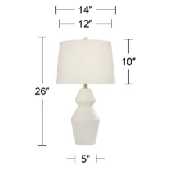 360 Lighting Modern Table Lamps 26" High Set Of 2 White Gourd Fabric Tapered Drum Shade For Bedroom Living Room House Home Bedside Nightstand Office 15 360 Lighting Modern Table Lamps 26" High Set Of 2 White Gourd Fabric Tapered Drum Shade For Bedroom Living Room House Home Bedside Nightstand Office -Adesso Shop GUEST 10b791ab fe56 407f a701 dd9eee1b1ed2
