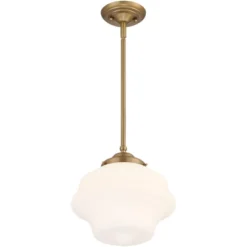 Possini Euro Design Soft Gold Mini Pendant Light 11" Wide Modern Schoolhouse Opal Glass Shade For Dining Living Room House Island 10 Possini Euro Design Soft Gold Mini Pendant Light 11" Wide Modern Schoolhouse Opal Glass Shade For Dining Living Room House Island -Adesso Shop GUEST 1180e4fc dd47 43ef 8dcd e82441a0af61