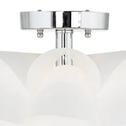 Possini Euro Design Modern Ceiling Light Semi Flush Mount Fixture 15 3/4" Wide White Flower For Bedroom Kitchen Living Room Hallway Bathroom House 9 Possini Euro Design Modern Ceiling Light Semi Flush Mount Fixture 15 3/4" Wide White Flower For Bedroom Kitchen Living Room Hallway Bathroom House -Adesso Shop GUEST 14dddc29 131d 41ce a5d9 163df72c1091