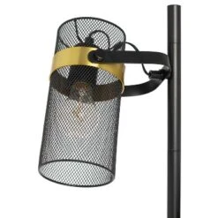 67.25" Echo Black Painted Metal Mesh Three Drum Shade Candlestick Floor Lamp - River Of Goods -Adesso Shop GUEST 15669314 7eda 4f49 9a0b ef4943b122d9