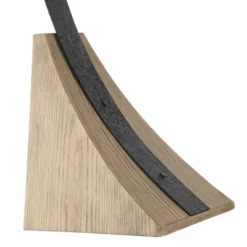 Franklin Iron Works Oak River Rustic Mission Arc Floor Lamp 66 1/2" Tall Dark Gray Wood Blond Mica Drum Shade For Living Room Reading Bedroom Office -Adesso Shop GUEST 158afb56 4994 4e79 908c 78e08d1a3d5e