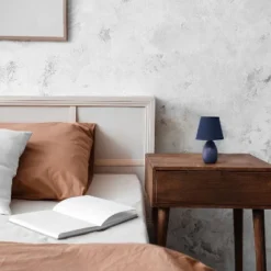 9.45" Petite Ceramic Oblong Bedside Table Desk Lamp With Matching Tapered Drum Shade Blue - Creekwood Home 13 9.45" Petite Ceramic Oblong Bedside Table Desk Lamp With Matching Tapered Drum Shade Blue - Creekwood Home -Adesso Shop GUEST 16bcee2f 65a7 49c2 b5aa 88b89dc935bb