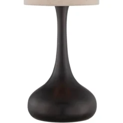 360 Lighting Modern Table Lamp With USB And AC Power Outlet Workstation Charging Base 24.5" High Espresso Bronze Droplet Living Room Desk Office -Adesso Shop GUEST 1890e857 ab66 48ea ba5a 68ee6c577cea