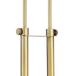 Possini Euro Design Keegan Modern Desk Lamp 24" High Warm Brass With Dual USB Charging Ports LED Adjustable Black Shade For Bedroom Living Room Desk -Adesso Shop GUEST 19811338 8eac 49f4 93d1 08d0ba10fd67