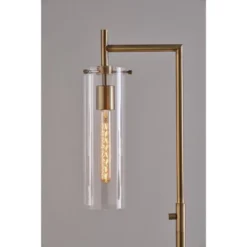 1-Light Dalton Floor Lamp Antique Brass (Includes Light Bulb) - Adesso -Adesso Shop GUEST 19d01da5 87bc 4e81 99ed fc115815e942