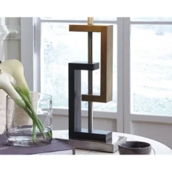 Set Of 2 Syler Table Lamps Brown/Silver - Signature Design By Ashley -Adesso Shop GUEST 1a08e8b0 098a 4d81 bce6 2cea2da688ad