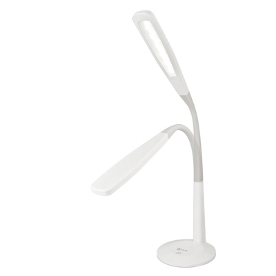 14" Desk Gooseneck Desk Lamp White (Includes LED Light Bulb) - OttLite 2 14" Desk Gooseneck Desk Lamp White (Includes LED Light Bulb) - OttLite - Image 2