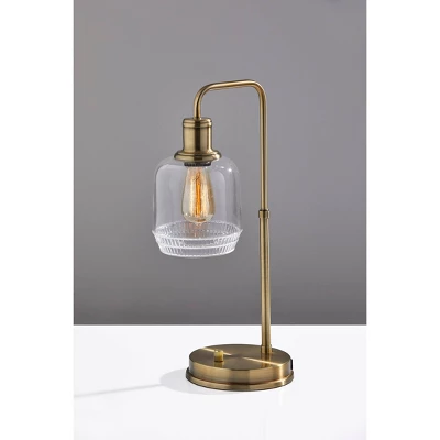 Barnett Cylinder Table Lamp Antique Brass - Adesso 1 Barnett Cylinder Table Lamp Antique Brass - Adesso