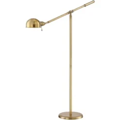 360 Lighting Dawson Traditional Pharmacy Floor Lamp 55" Tall Brass Metal Adjustable Boom Arm Dome Head For Living Room Reading Bedroom Office -Adesso Shop GUEST 1b309c08 68fb 491d 8719 b55548fd2a99