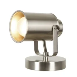 6" Spotlight Desk Or Wall Mount Accent Table Lamp Brushed Nickel - Cresswell Lighting 9 6" Spotlight Desk Or Wall Mount Accent Table Lamp Brushed Nickel - Cresswell Lighting -Adesso Shop GUEST 1b7e6524 784d 441a 8ecc 833d175761bb