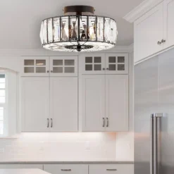 11.5" Crystalline Semi-Flush Mount Pendant Clear - River Of Goods 14 11.5" Crystalline Semi-Flush Mount Pendant Clear - River Of Goods -Adesso Shop GUEST 1c08d6d3 bf6e 4072 a4b1 e869ad069c05