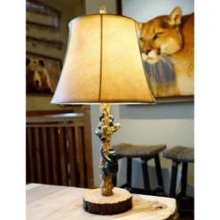 John Timberland Climbing Bears Rustic Accent Table Lamps 22 1/2" High Set Of 2 Brown Faux Wood With USB Charging Port Faux Leather Shade For Desk 14 John Timberland Climbing Bears Rustic Accent Table Lamps 22 1/2" High Set Of 2 Brown Faux Wood With USB Charging Port Faux Leather Shade For Desk -Adesso Shop GUEST 1e843e35 94a5 4588 95da a93cd9fd6e2f