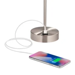 360 Lighting Justin Modern Accent Table Lamps 18" High Set Of 2 Silver With USB Charging Port And Table Top Dimmers White Shade For Bedroom Home Desk 9 360 Lighting Justin Modern Accent Table Lamps 18" High Set Of 2 Silver With USB Charging Port And Table Top Dimmers White Shade For Bedroom Home Desk -Adesso Shop GUEST 1ed8ffa3 c185 4bb9 be40 1d308b67ccba