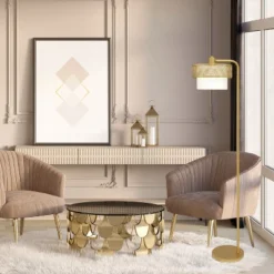 62.25" Alaina Shade Floor Lamp - River Of Goods