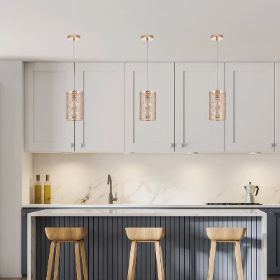 6" 1-Light Madeline Pendant Gold - River Of Goods 4 6" 1-Light Madeline Pendant Gold - River Of Goods - Image 4