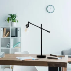 Tilting Arm Table Lamp Black - Elegant Designs -Adesso Shop GUEST 207fef43 093f 40f7 9167 f5a5b238c77e