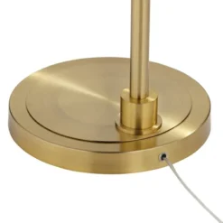 Possini Euro Design Kipling Modern 62 1/2" Tall Downbridge Arc Floor Lamp Warm Gold Metal Clear Glass Shade For Living Room Reading House -Adesso Shop GUEST 2130cb59 9bcf 49ff 94d9 d6baf96111b9