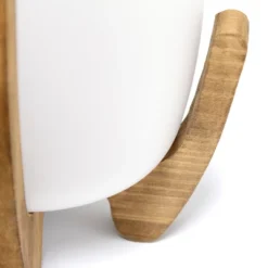 15" Organic Contemporary Natural Wood Accented Table Desk Lamp With Translucent Glass Shade - Lalia Home -Adesso Shop GUEST 2157762a 59a2 4929 8dde 0ae4437ec9bf